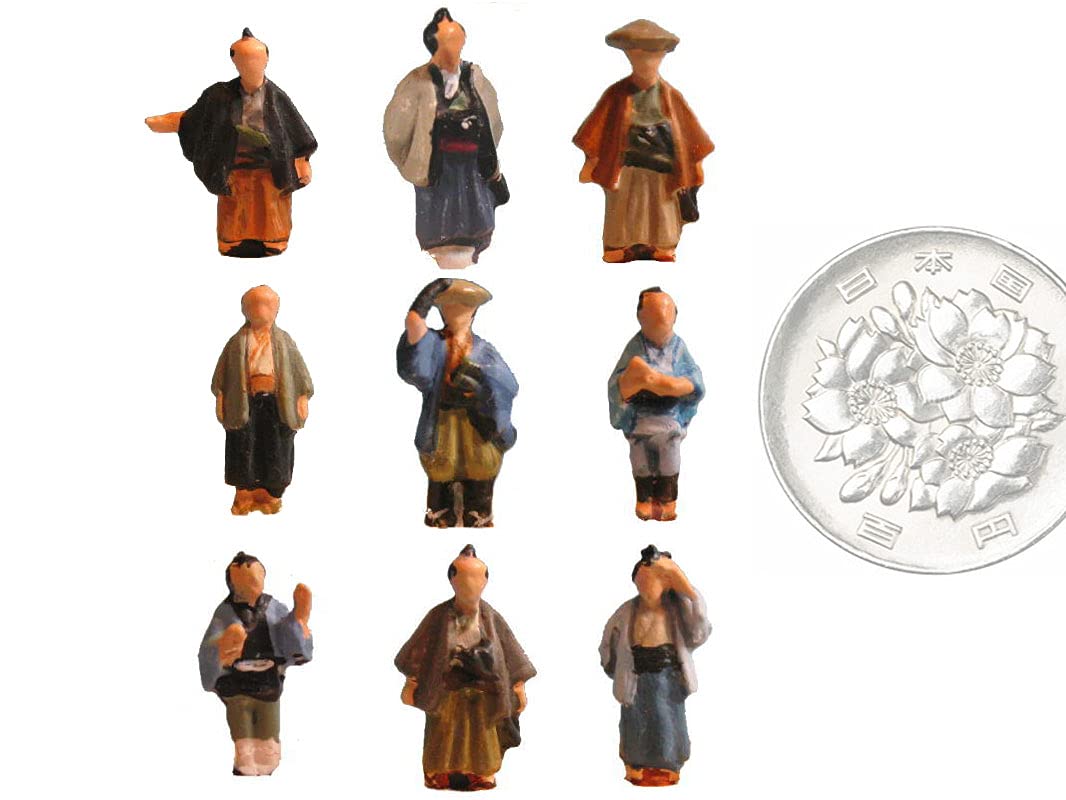 Amazon.co.jp: オーロラモデル 1/150江戸時代の人々 塗装済み